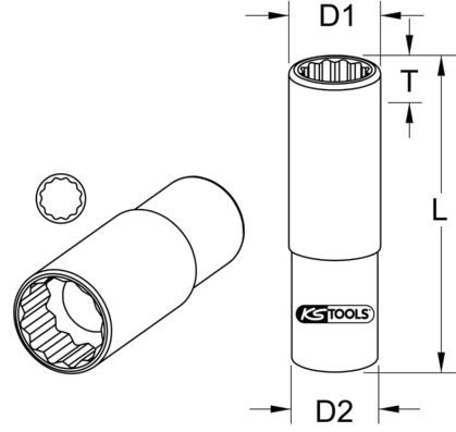 KS TOOLS Muciņatslēga 918.1679